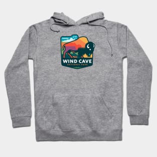 Bison Wind Cave National Park Hoodie